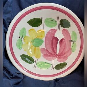Vintage Rossini Ironstone 
 Hand-Painted Ceramic Serving Bowl